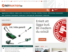 Tablet Screenshot of netauktion.se